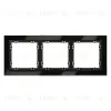 Рамка на 3 поста Voltum S70 VLS110308 (черный,стекло) VLS110308 - 1