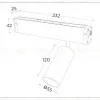 Трековый магнитный светильник Ambrella Light Magnetic 220V GL1221 GL1221 - 7