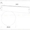 Трековый магнитный светильник Ambrella Light Magnetic 220V GL1371 GL1371 - 4