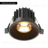Встраиваемый светильник Maytoni Round DL058-12W2.7K-B DL058-12W2.7K-B - 2