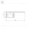 Алюминиевый профиль Arlight Arlight ARH-DECORE-S12-LINE-EDGE-3000 ANOD 052994 052994 - 3