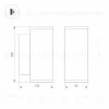 Уличный настенный светильник Arlight LGD-FORMA-WALL-TWIN-R90-2x12W Warm2700 052703 052703 - 5