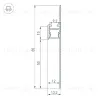 Алюминиевый профиль Arlight ARH-PLINTUS-50-FANTOM-3000 BLACK 052699 052699 - 3