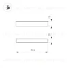 Трековый магнитный светильник Arlight MAG-FLAT-25-L800-24W Day4000 050062 050062 - 4