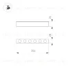 Трековый магнитный светильник Arlight MAG-DOTS-25-L200-6W Warm3000 050049 050049 - 3