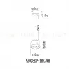 Подвесной светильник Arte Lamp Amaks A8028SP-1WH A8028SP-1WH - 2