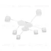 Потолочная люстра Arte Lamp Legacy A8024PL-6WH A8024PL-6WH - 1