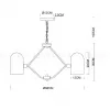 Подвесная люстра Arte Lamp Cassel A5454LM-5PB A5454LM-5PB - 3