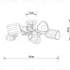 Потолочная люстра Arte Lamp Glamore A5076PL-5BK A5076PL-5BK - 3