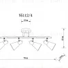 Спот Arte Lamp Harmony A5112PL-4BK A5112PL-4BK - 3