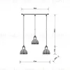 Подвесной светильник Arte Lamp Lancaster A5869SP-3BK A5869SP-3BK - 3