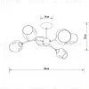 Люстра на штанге Arte Lamp Seppia A4211PL-6BK A4211PL-6BK - 3