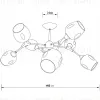 Люстра на штанге Arte Lamp Seppia A4211PL-8BK A4211PL-8BK - 3