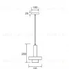 Подвесной светильник Divinare Delta 2216/33 SP-5 2216/33 SP-5 - 2