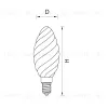 Лампа светодиодная Lightstar E14 6W 4000K 933704 933704 - 2
