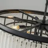 Подвесная люстра Delight Collection 1920s Odeon KR0387P-10A black/frost KR0387P-10A black/frost - 6