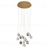 Каскадная люстра Delight Collection OD2440-13 gold/clear+amber+grey OD2440-13 gold/clear+amber+grey - 2