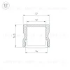 Алюминиевый профиль Arlight LINE-1715-2000 WHITE 044259(1) 044259(1) - 3