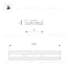 Трек Arlight MAG-VIBE-TRACK-257-2000 (WH-BK) 053254 053254 - 2