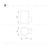 Уличный настенный светильник Arlight KT-RAY-WALL-R46-3W Warm3000 (GR, 24 deg, 24V) 034116(1) 034116(1) - 4