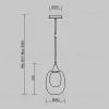 Подвесной светильник Maytoni Aura MOD016PL-01BS1 MOD016PL-01BS1 - 6