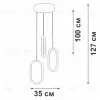 Подвесной светильник Vitaluce V3776-0/3S V3776-0/3S - 5