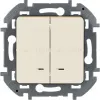 Выключатель двухклавишный с подсветкой/индикацией Legrand Inspiria 673631 673631 - 1