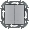 Выключатель двухклавишный с подсветкой/индикацией Legrand Inspiria 673632 673632 - 1