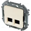 Розетка компьютерная двойная RJ45 Legrand Inspiria 673841 673841 - 3