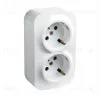 Розеточный блок двойной с/з со шторками Legrand Quteo 782237 782237 - 3