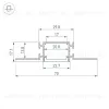 Алюминиевый профиль Arlight FANTOM-BENT-W23-TOP-2000 ANOD 040347(1) 040347(1) - 4
