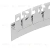 Алюминиевый профиль Arlight PLINTUS-FANTOM-BENT-H20-SIDE-2000 WHITE 043674(1) 043674(1) - 1