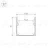 Алюминиевый профиль Arlight WPH-FLEX-1616-1000 ANOD 053418 053418 - 2