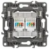 Розетка информационная двойная 2XRJ45 Эра 12-3108-15 Б0019357 Б0019357 - 2