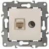 Розетка комбинированная RJ45+TV Эра 12-3110-02 Б0027442 Б0027442 - 1