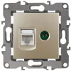 Розетка комбинированная RJ45+TV Эра 12-3110-04 Б0027444 Б0027444 - 1
