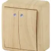 Выключатель двойной с подсветкой Эра 11-1205-11 Б0020668 Б0020668 - 1