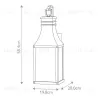 Уличный настенный светильник Hinkley Beacon hill HK-BEACON-HILL-M-MB HK-BEACON-HILL-M-MB - 7