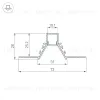 Алюминиевый профиль Arlight COMFORT10-V-FANTOM-2000 WHITE 052538 052538 - 3