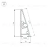 Алюминиевый профиль Arlight PLINTUS-H40-2000 BLACK 052398 052398 - 3