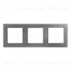 Рамка на 3 поста Arlight FRM-PRESTO-ALS-3-GR 043858 043858 - 1