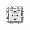 Механизм розетки с USB зарядкой Arlight SCT-MUAA-PL-WH (250V, 16A) 043733 043733 - 3