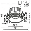 Встраиваемый светильник Maytoni Round DL058-7W2.7K-TRS-W DL058-7W2.7K-TRS-W - 4