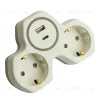 Разветвитель сетевой 2-местный с/з и USB+Type C Stekker ADP16-15-20 50071 50071 - 1