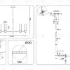 Люстра на штанге Ambrella Light High Light Heigh Light LH55513 LH55513 - 8