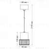 Подвесной светильник Italline IT014-0203 dark silver IT014-0203 dark silver - 3