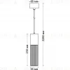Подвесной светильник Italline IT014-0204 dark silver IT014-0204 dark silver - 3
