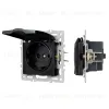 Механизм розетки влагозащищенный Arlight SCT-MCP-PL-BK (250V, 16A) 043746 043746 - 1