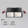 Встраиваемый светильник Maytoni Alfa Led Downlight DL043-02-10W3K-SQ-B-1 DL043-02-10W3K-SQ-B-1 - 12