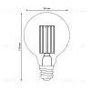 Лампа светодиодная филаментная Uniel LED-G95-5W/4000K/E27/CL GLY01TR UL-00011943 LED-G95-5W/4000K/E27/CL GLY01TR - 5